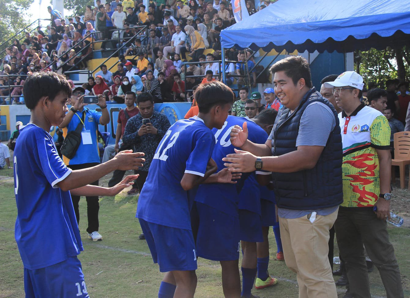 Roby Saksikan Gol Penentu PS Bintan Melaju Ke Final Sepak Bola Popda