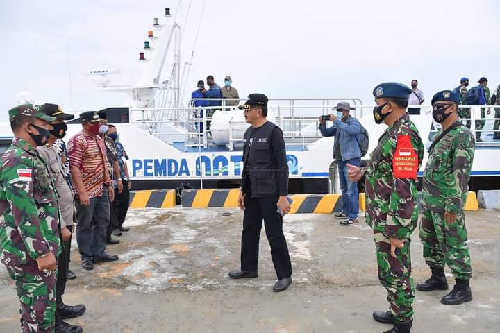 Bupati Natuna Bersama Danlanud Raden Sadjad Ranai Tinjau Landasan Ex Jepang di Pulau Subi