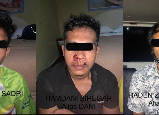 3 tersangka yang dibekuk polisi