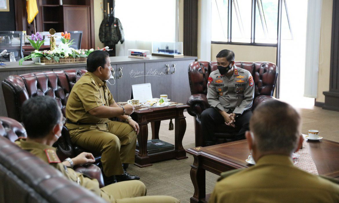 Jaga Stabilitas Keamanan dan Pertumbuhan Perekonomian Daerah,<br>Gubernur Arinal Dapat Dukungan dari Kapolda Lampung