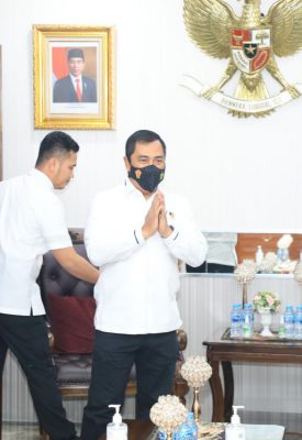 Pertemuan Kabareskrim Komjen Agus Andrianto dengan Ketua umum Ampek Naldy Nazar Haroen SH didampingi sejumlah pengurus Selasa 27/4/2021.