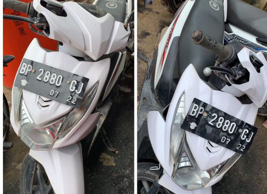 Barang bukti yang berhasil diamankan berupa 2 unit sepeda motor