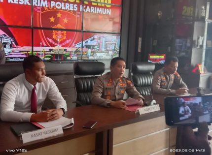 Satreskrim Polres Karimun Gelar Konferensi Pers Penyerahan Barang Bukti Tindak Pidana Penggelapan