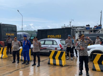 Karo Ops Polda Kepri Pimpin Apel Serpas Kemanusiaan Bencana Alam Serasan Natuna