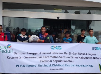 PLN Peduli Hadir untuk Korban Longsor di Natuna, Paket Sembako Hingga Pulihkan Listrik