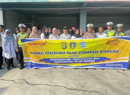 Jasa Raharja Kepri Bersama Tim Pembina Samsat Kabupaten Karimun  Operasi Penertiban Kendaraan Bermotor