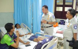 Direktur utama Jasa Raharja Rivan A. Purwantono Kunjungan Ke RSUP Prop.Dr.R.D. Kandou Manado, Pastikan Korban Kecelakaan Terlayani dengan Baik