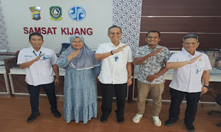 Tingkatkan Penerimaan Swdkllj, Jasa Raharja Kepri Lakukan Kunjungan Ke Samsat Kijang.