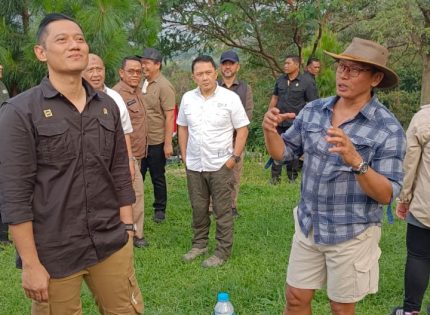 Menteri ATR/BPN Agus Harimurti Terkesan Dengan Pemandangan Alam di Hopeland Camp