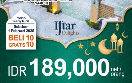 HARRIS Resort Waterfront Batam Promosi Early Bird Beli 10 Gratis 10 “Kedai Desa Ramadan”