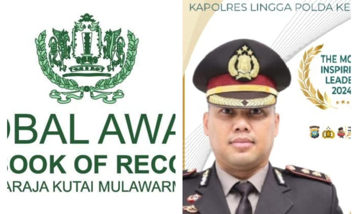 AKBP Apri Kapolres Lingga, Raih Penghargaan bergengsi Dari Para Raja Nusantara