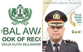 AKBP Apri Kapolres Lingga, Raih Penghargaan bergengsi Dari Para Raja Nusantara