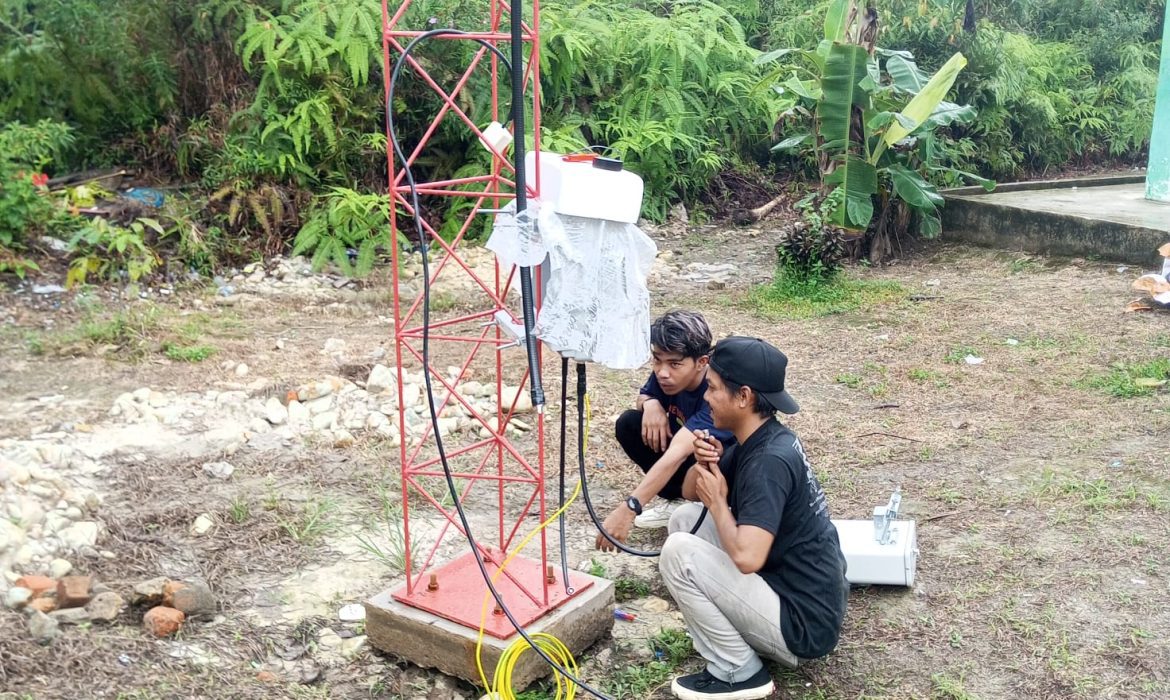 Diskominfo Lingga Perkuat Pendidikan Digital, SMP Negeri 3 Lingga Kini Dilengkapi Tower Internet